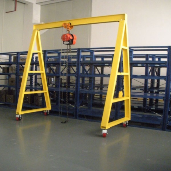 2T 3T Workshop Mini Gantry Crane Mobile Portable Small
