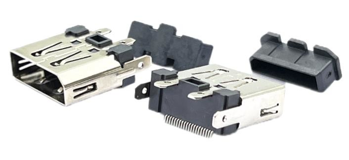 SMT Displayport DP Socket Connector Soldering Micro USB Female Connector 180 Degree 3.0mm Feet