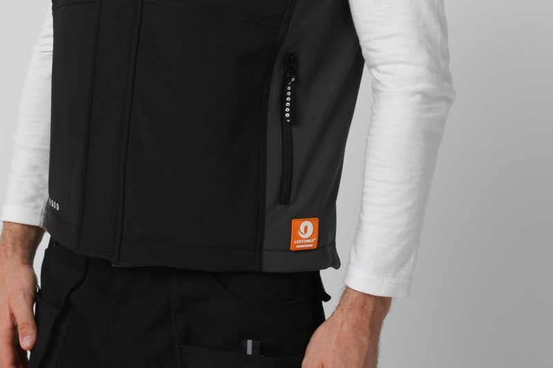 Men'S Cold Weather Workwear Winter Work Vest With Micro Fleece Collar