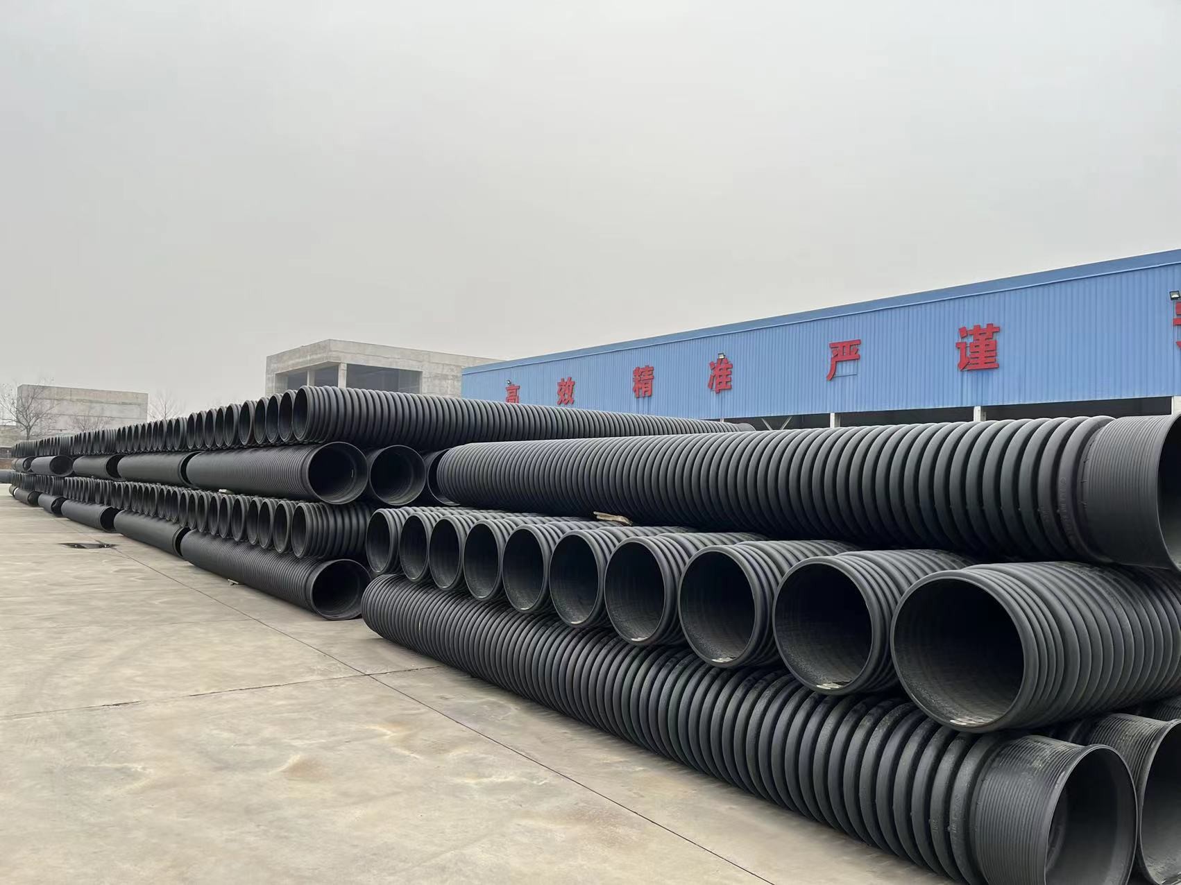 GKBM Greenpy PE Steel Strip Reinforced Pipe DN300-DN1000 Diameter