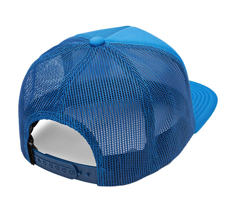 100% Polyester Foam 5 Panel Flat Bill Trucker Cap Plain hip hop style OEM ODM Factory