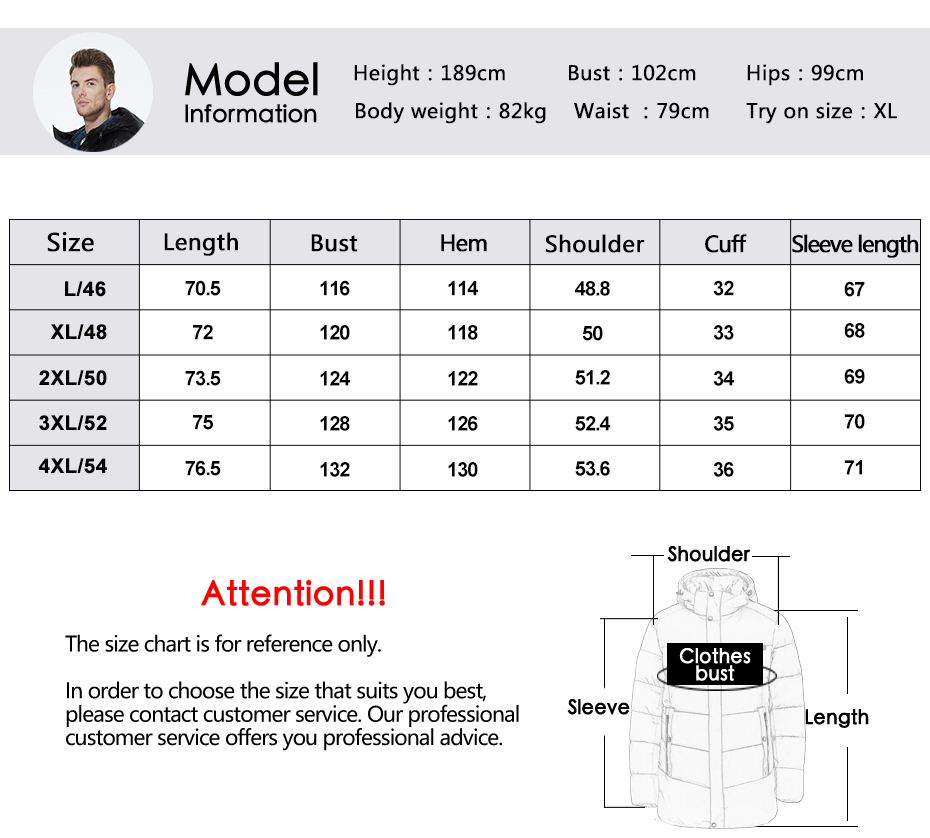 windproof and oil-proof high-tech fabric, no need to wash, eco-feather, dark- colour men's coat,