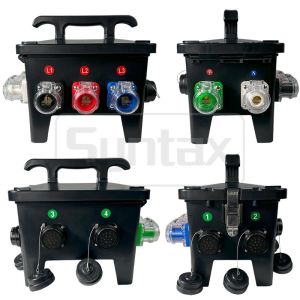 Syntax MP12 Power Distro Boxes 400A Input 19 pin Sockets for Outdoor Temporary