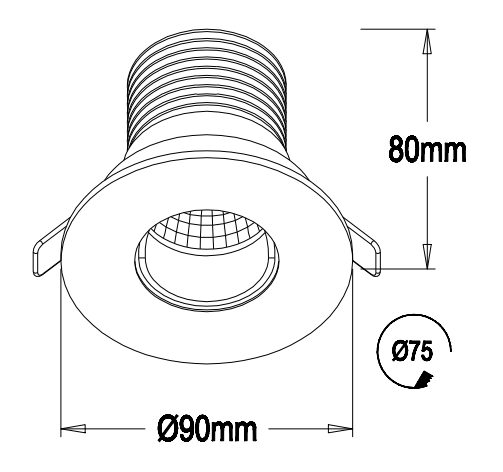 5W with Bridgelux Chip 180 Degree Adjustable CE ROHS of Led Downlight Warranty 3 Years