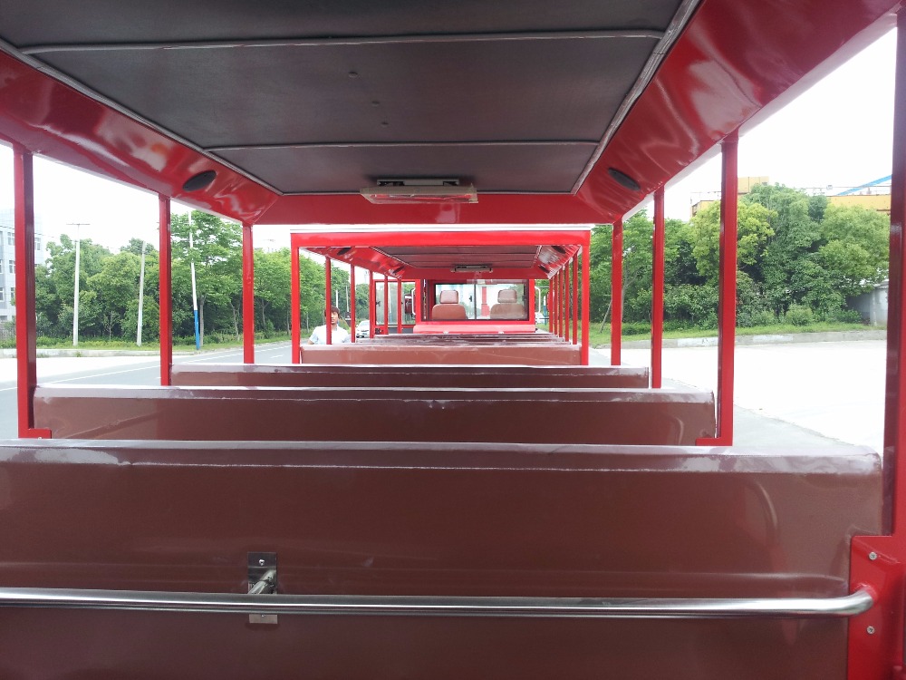 Regent Style Mini Electric Trackless Train With 42 Seats DC Motor Fashion Design