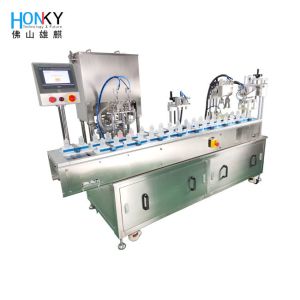 Glass Bottle Liquid Foundation Filling And Capping Machine Full Automtaic