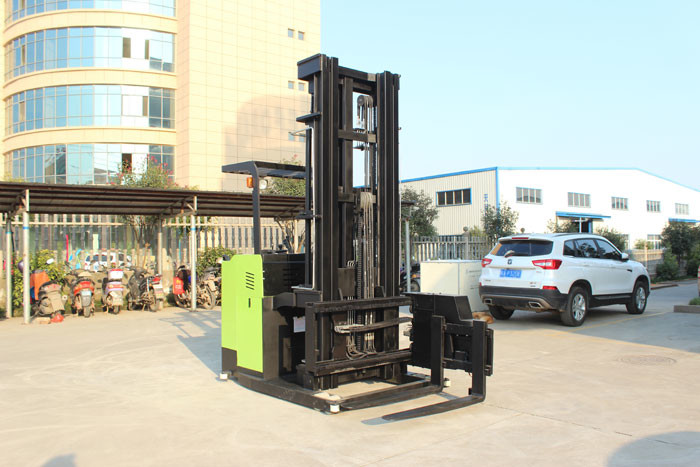 3 Way Electric Pallet Stacker for Narrow Aisle 1000kg Capacity