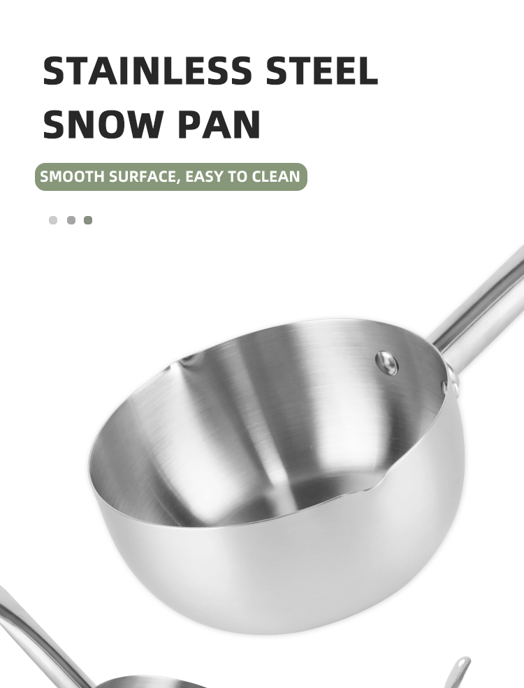Household Cooking Japanese Sauce Pan Non Stick Stainless Steel Milk Pot