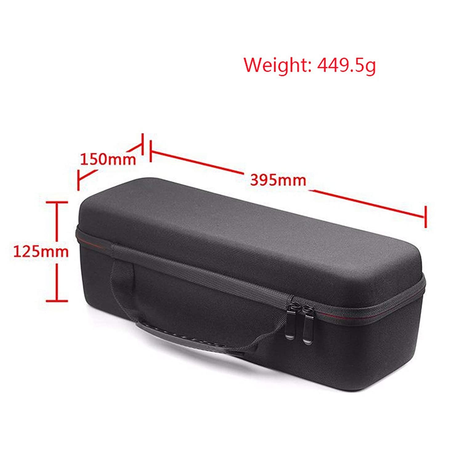 Hair Curler EVA Carrying Case 395*150*125mm Plastic Handle
