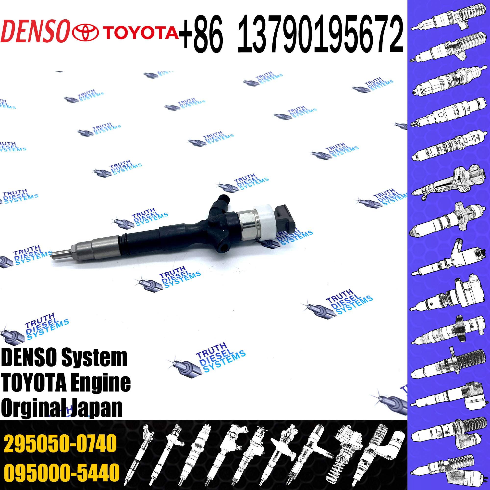23670-0L110 2KD FTV Diesel fuel injector nozzle G3S33 for fuel injector 23670-0L110 23670-30420 295050-0740