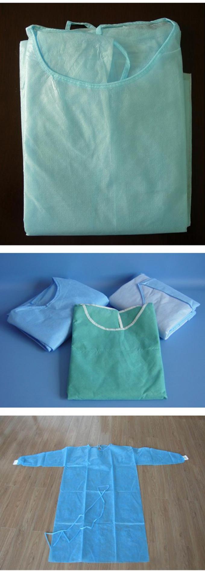 Water Resistant Operating Room Gown , Barrier Surgical Gown With Knitted Cuff