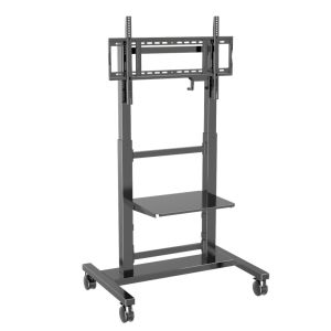 Mobile Stand With Manual Adjustable Height For Interactive Boards 55/75/86 Inch