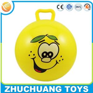  pvc inflatable small bouncy hopper balls with handle Manufactures