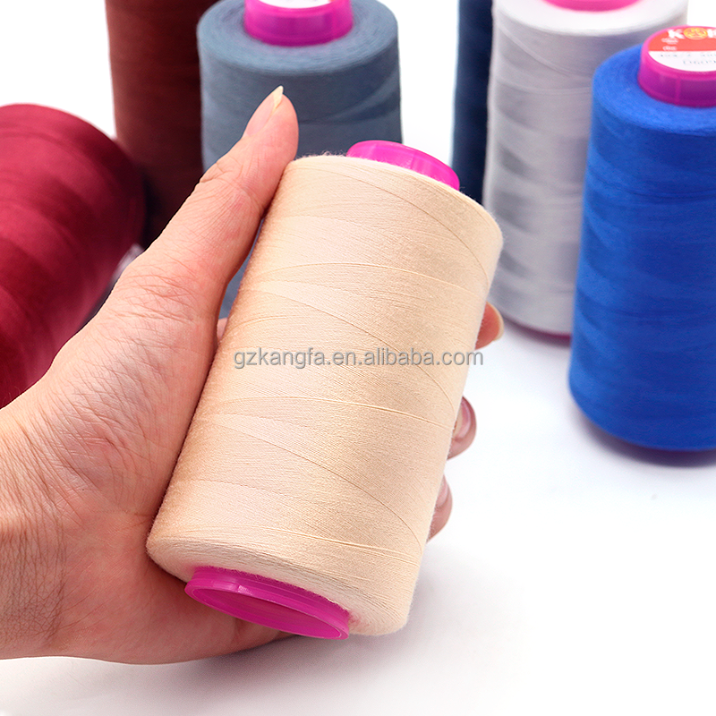 100-350g Net Weight Raw White Cotton Sewing Thread for Durable Handmade Jeans