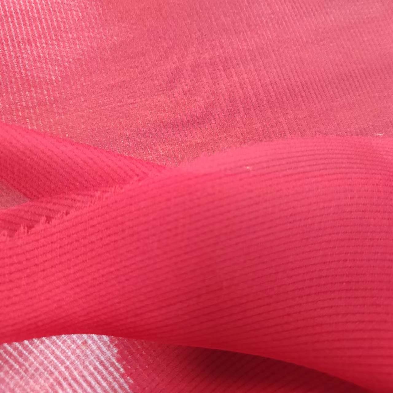 Breathable 100% Polyester Dyed Chiffon Fabric Dress Skirt 46G DTY100D/48F+40D