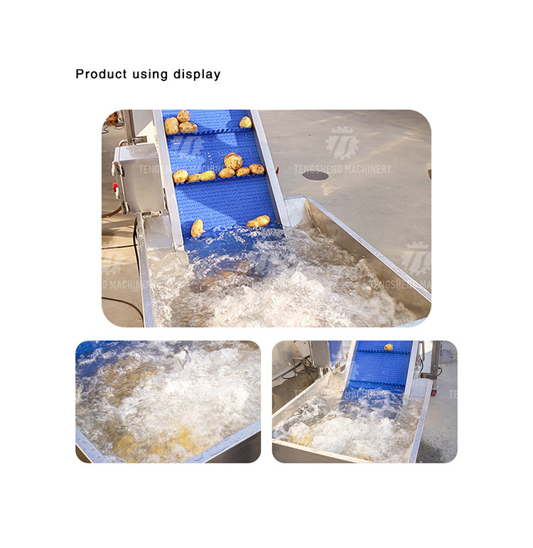 Lifting and conveying of fruit and vegetable pre-foaming materials for supporting equipment of operation line