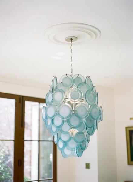 Retro glass chandelier simple modern bedroom living room dining room Diva Aqua