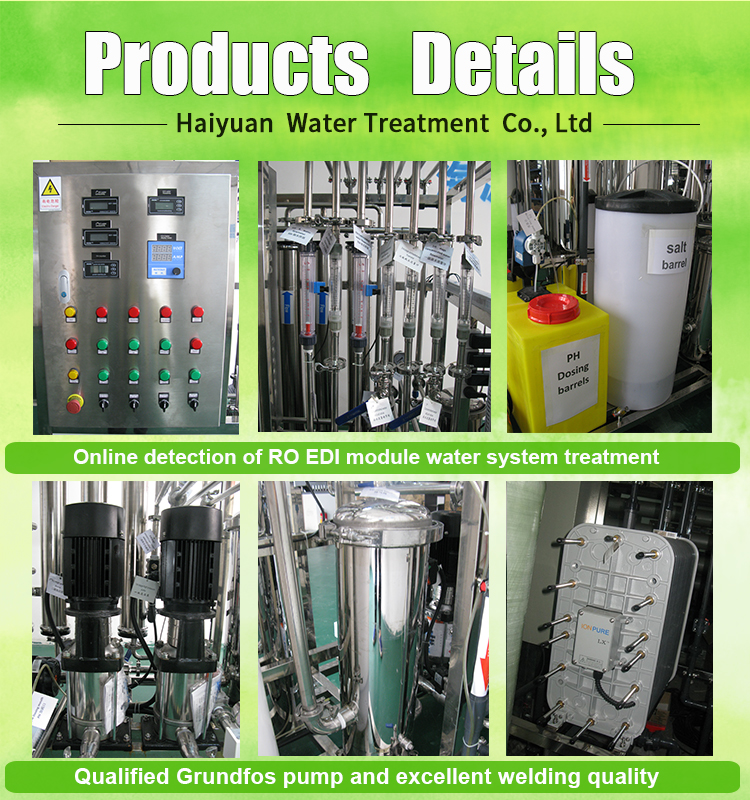 Demineralised EDI Unit For Water Treatment Purification System 1TPH
