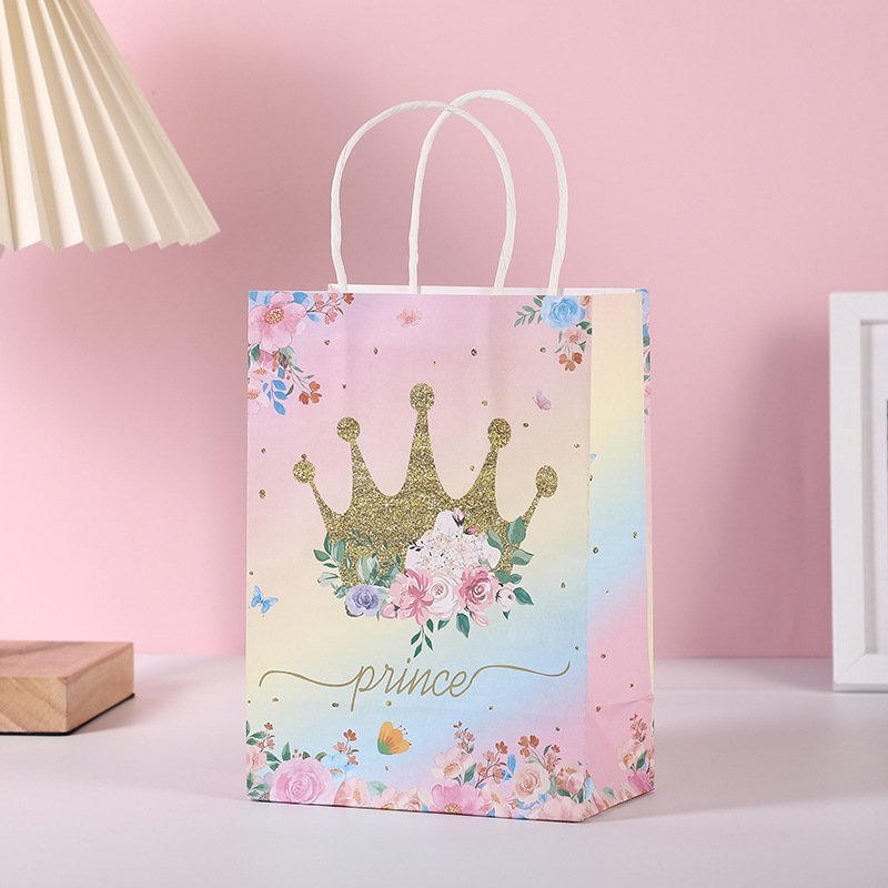 Custom Boutique Pink Kraft Handle Paper Bags With Gravure Printing And Customized Logo