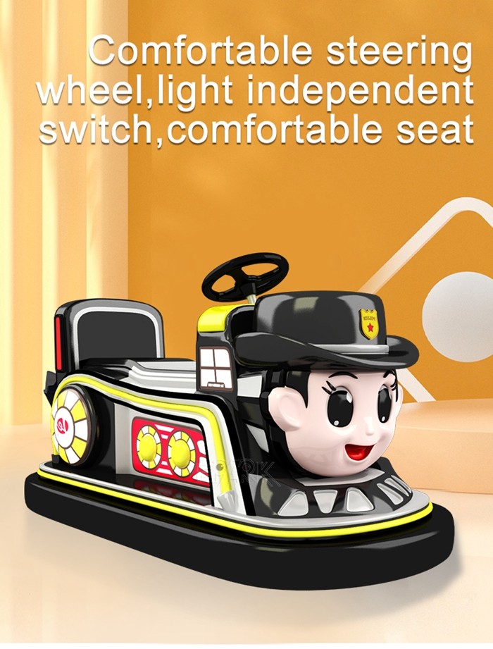Dream Train 2 Electric Coin Operated Bumper Car Rotate 360 Degrees In Place