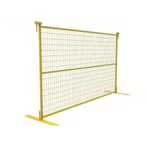 China Bright Color Versatile Construction Site Temporary Fence Canada Commercial 6ftx10ft on sale