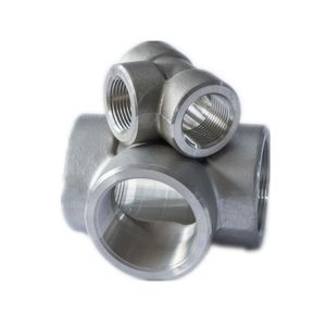 Hot Dip Galvanized SS Threaded Pipe Tee Equal Diameter Customized