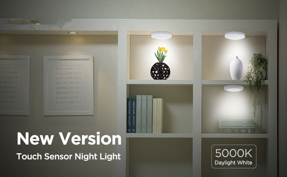 Magnet Attach 3W Battery Operated Sensor Night Light / 80*26MM Under Cabinet Touch Lights