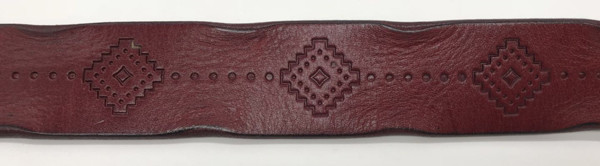 FK9047 Fashion Embossed Leather Belt 3.6cm Width 95 - 125cm Length