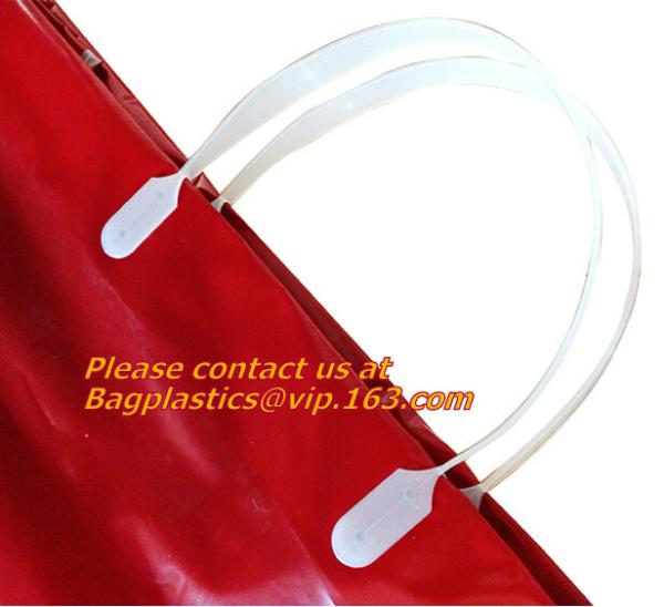 Custom Logo Design Printing Die Cut Handle Bag Pe Plastic Shopping Bag