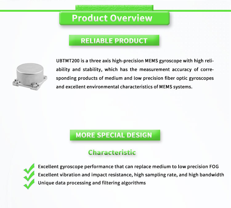 Customizable UNIVO UBTMT200Y Three-axis MEMS Gyroscope for Stabilization Platform Drone
