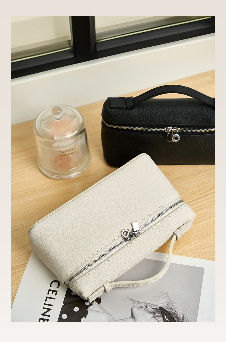 Versatile Style Genuine Leather Lunch Box Bag Gigi Same Style Crossbody Handbag for Lady's