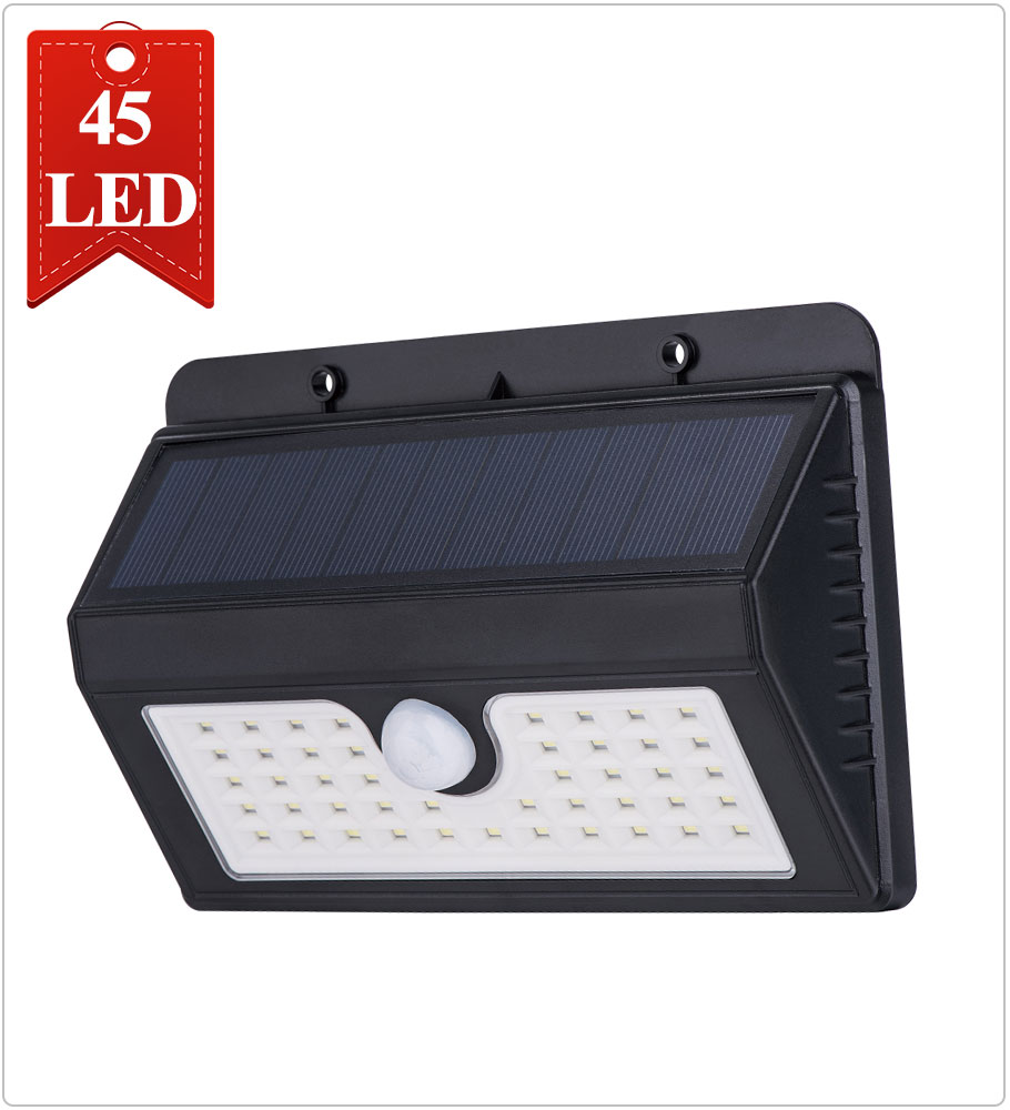 72LED IP65 3 Head Solar Security Light With Motion Sensor 360 Degree