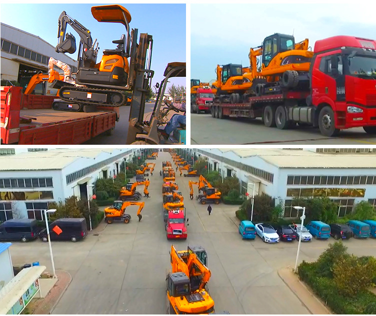Mini Trench Digger Bucket Crawler Excavator Parts Length 3290 mm Width of track 230 mm