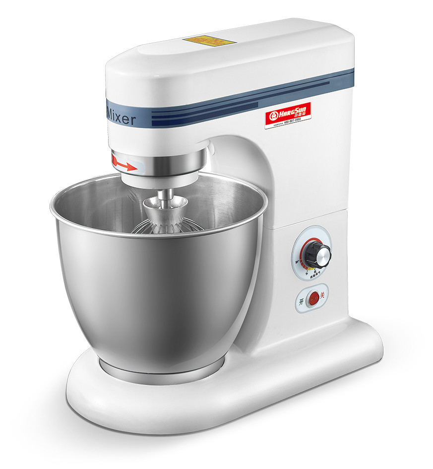 White 300W Cake Cream Mixing Machine 5 Litre Planetary Mixer For Bakery