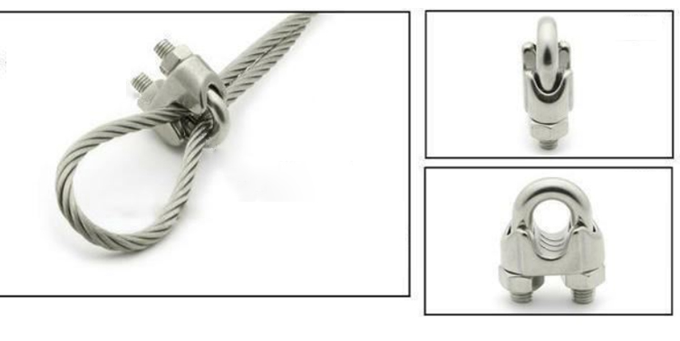 DIN 741 Heavy Duty US Type Carbon Steel Drop Forged Wire Rope Clip Wire Rope Clamp