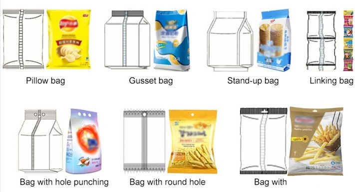 Small Food 70 Bags / Min Pillow Pouch Packaging Machine