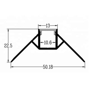 China 90 Degree Corner Led Strip Mounting Channel With Diffuser Cover For Strip Light on sale