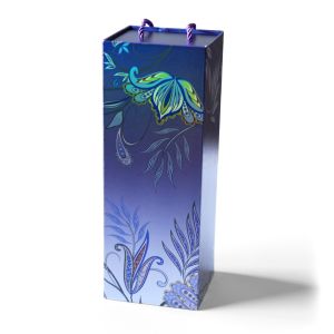 China Creative One Piece Foldable Single Bottle Red Wine Gift Box Empty Box Hand Held Foldable Packaging on sale