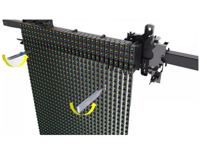High Drafty Led Curtain Wall , IP65 Front Service LED Display For Commercial