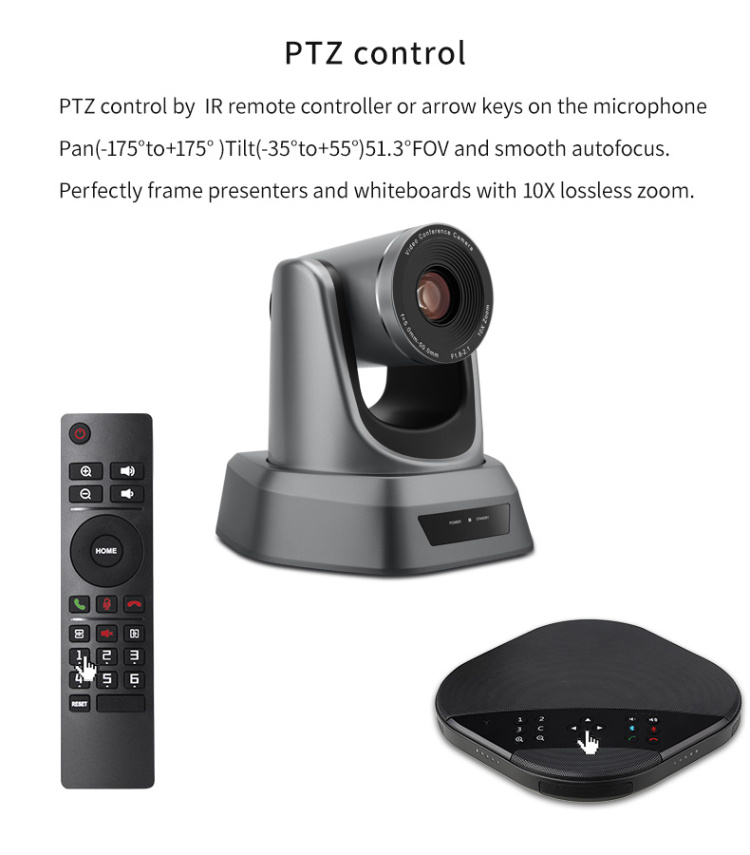 Tevo-Va3000e Performance USB Video Conference 10X Zoom Camera Video Conferencing Camera