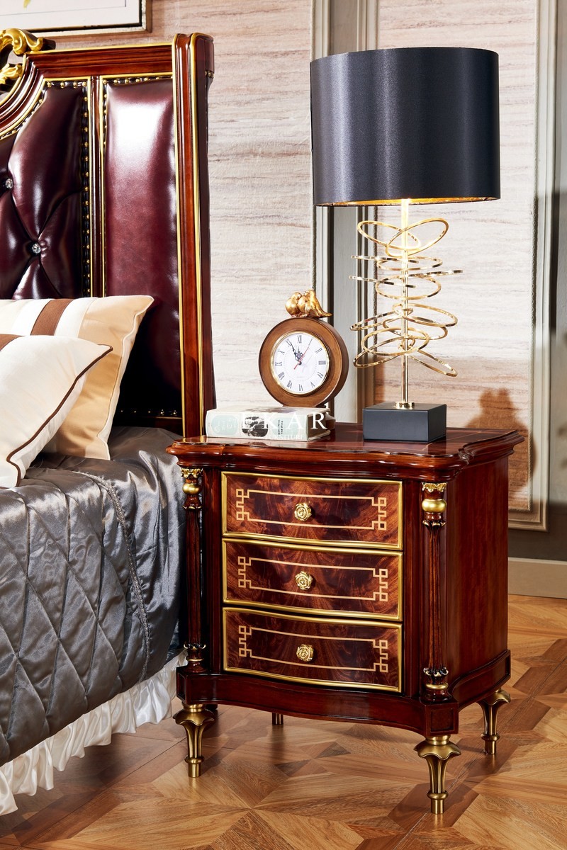 Wood Vintage Nightstand Side Table LF-666