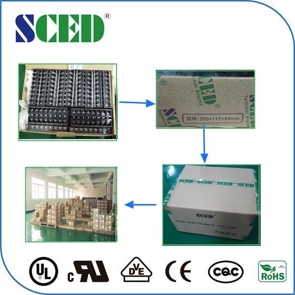 10.0mm 20A Barrier Terminal Block Brass Terminal Electronic Componenets