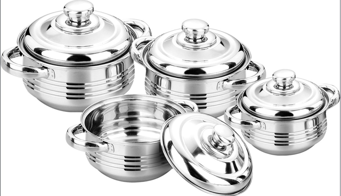 3pcs/4pcs cookware set & stainless steel cooking pot &16cm -24cm casseroles & kitchenware &sauce pot