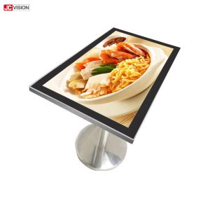Interactive Capacitive 4k Touch Screen Smart Table , Indoor Waterproof Coffee