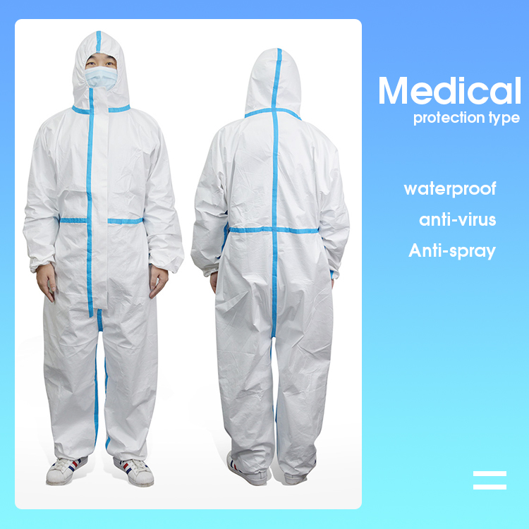 Professional Disposable Protective Gowns Medical Protective Clothing Suit