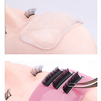White Plastic U Shape Eyelash Extension Glue Ring Adhesive Pallet