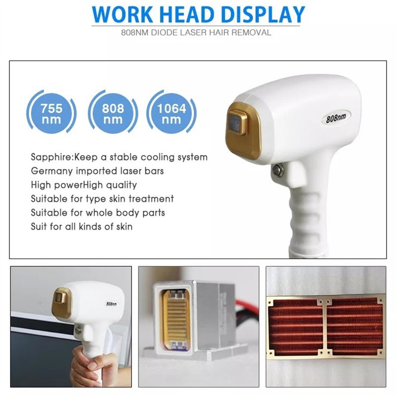 808nm Adjustable Pulse Diode Laser Machine For Hair Removal