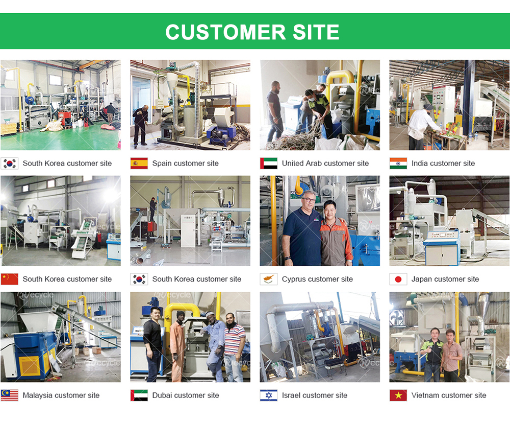 100-1000kg/h Waste Copper Separating Granulator Crusher Plant for Building Material Shops