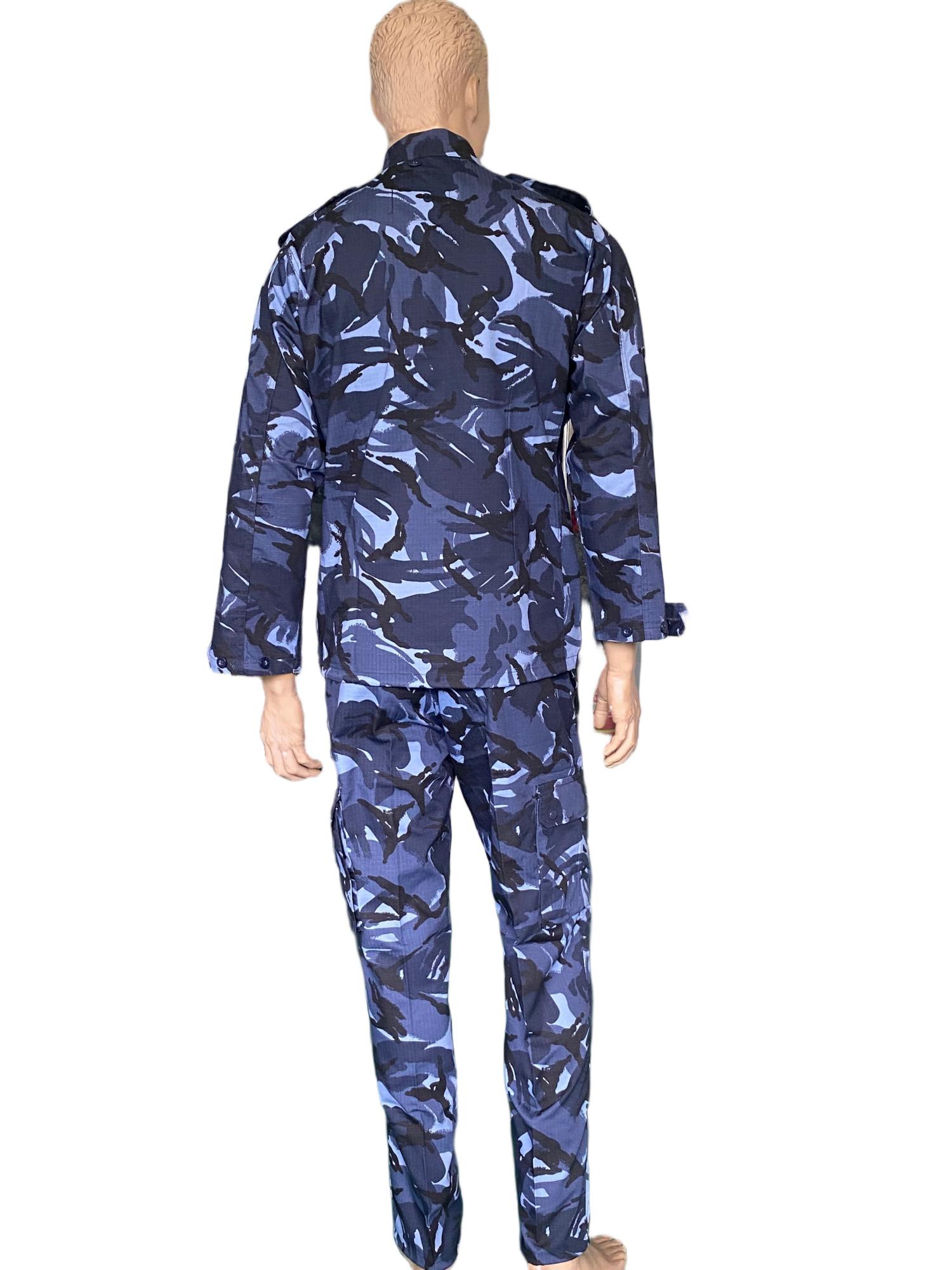 Breathable Ripstop Outdoor Training Blue military Uniform Hunting Sports Blue Camouflage Combat Uniform Set