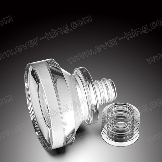 Clear Oval Empty Whiskey Glass Bottles 750ML